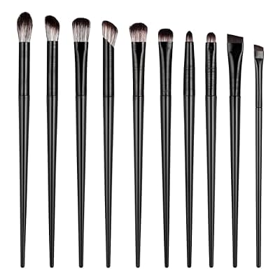 10 Pcs Eyeshadow Brush Eye Makeup Brushes Set Professional Blending Eyeshadows Makeup Brush Precision Makeups Brushes for Eyeshadow Eyebrows Eyeliner Blending