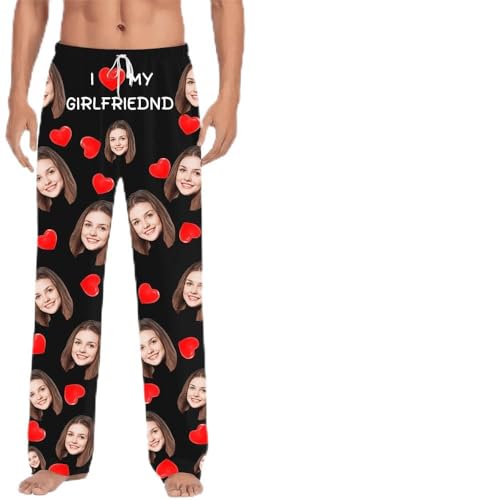 Custom Pajama Pants for Men, Customized Gifts for Husband Boyfrined Dad Mom Wife Husband Birthday Anniversary