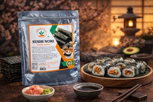 Image of Nourcery Sushi Nori Sheets, 10 Sheets / 30gm (Seaweed Stratum)