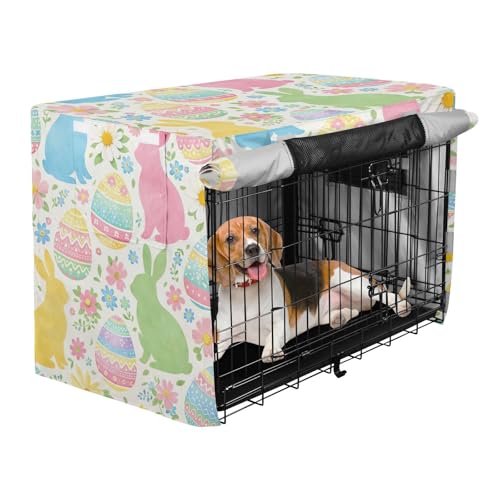 Housse de cage pour chien anti courant d'air et rayons UV motif Pâques - 3