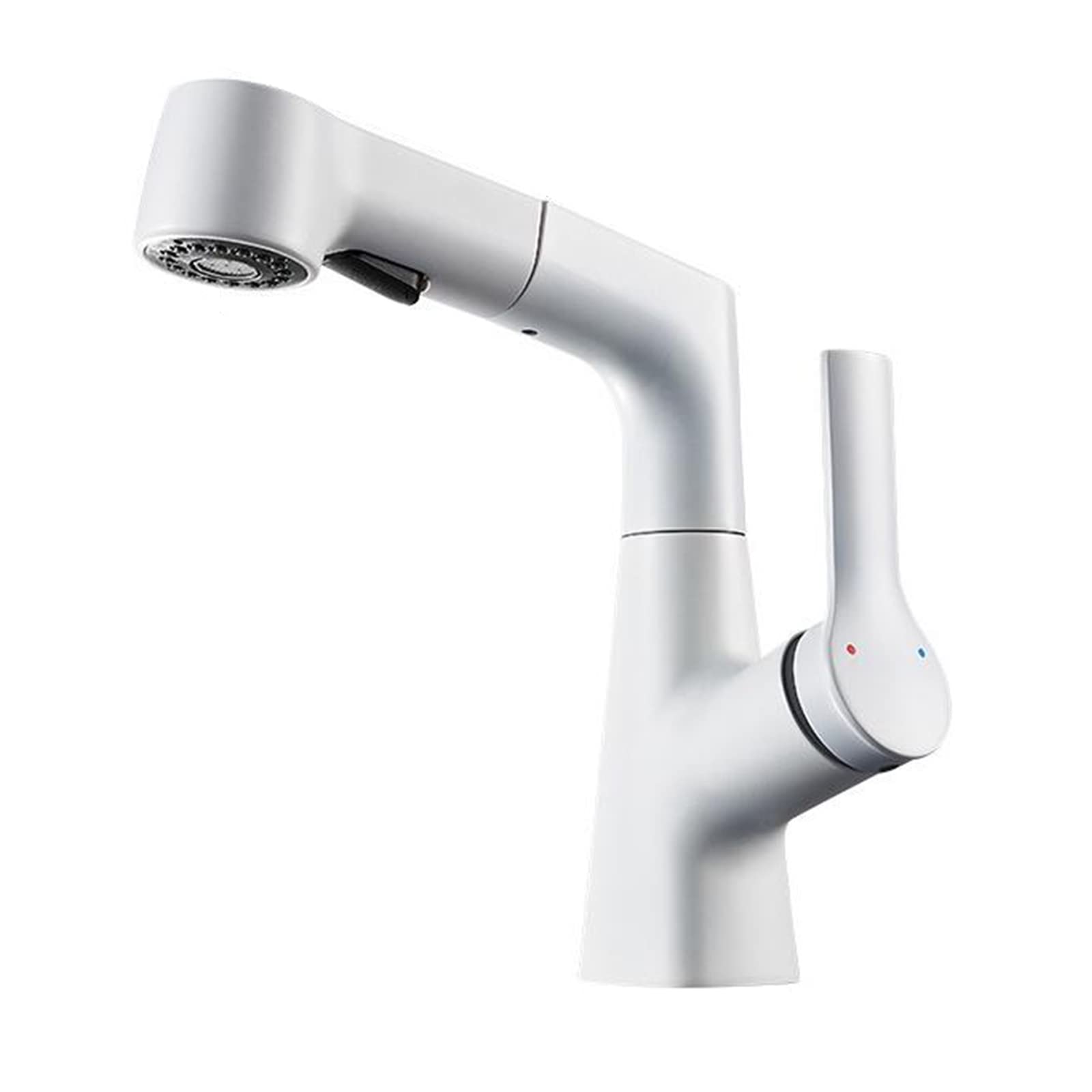 Mitigeur de lavabo extractible 360° en laiton pour un contrôle parfait de l'eau chaude et froide