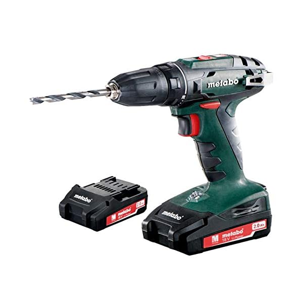 Metabo 161877 602207560 Akku-Bohrschrauber BS 18 18V, 2x 2Ah Li-Ion Akkus, inklu. Ladegerät, im Koffer, max. Drehmoment… – Bild 4