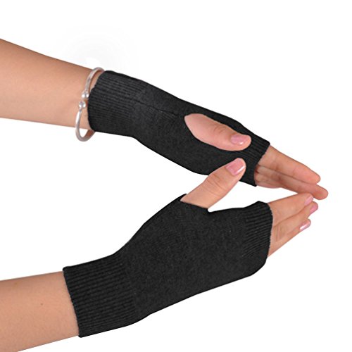 Novawo Gants en Mélange de Laine Chauds Mitaines Femme Gants Sans Doigts Cover