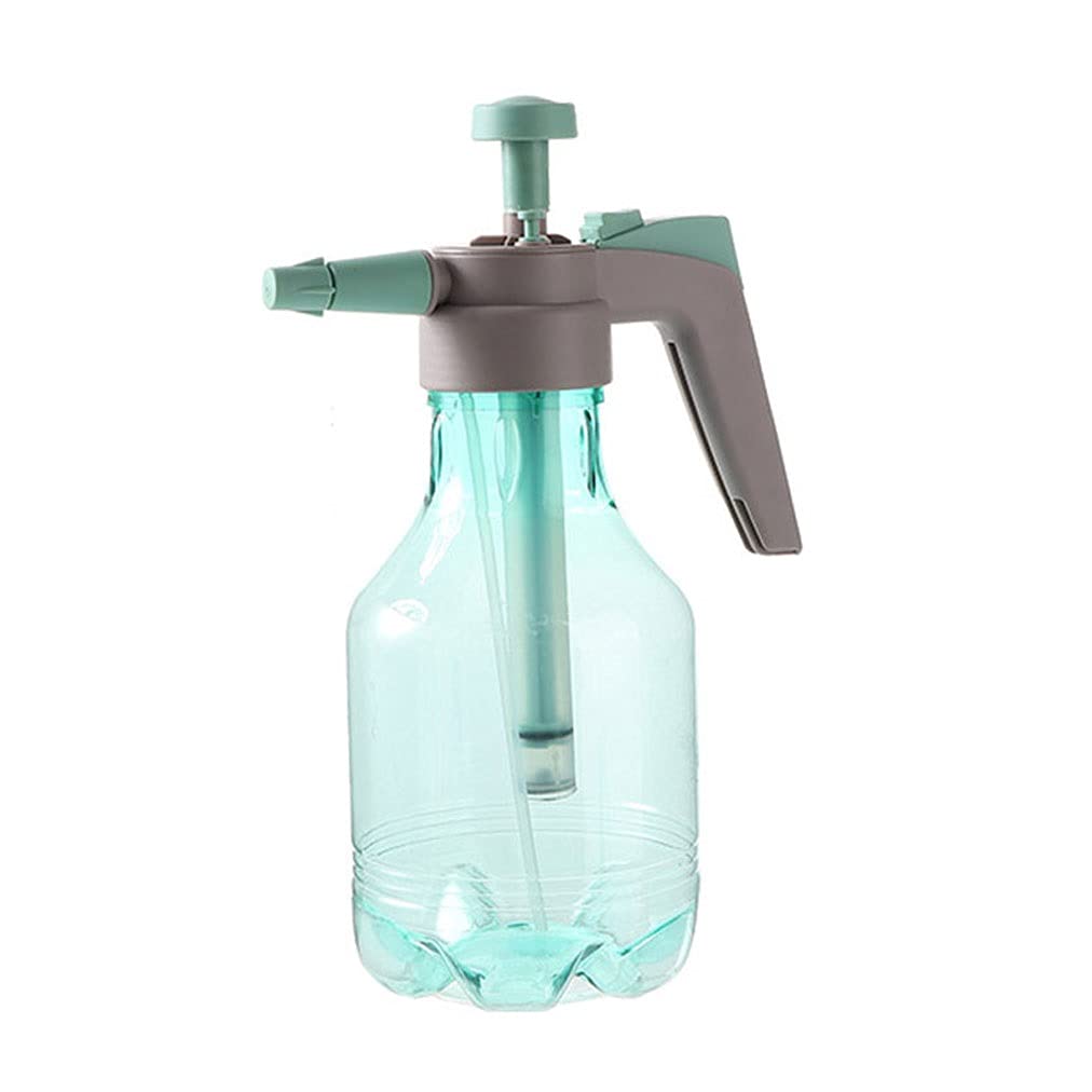 Liudan Konewka do roślin mgiełka w sprayu konewka 2 l pompa ręczna opryskiwacz ogrodowy plastikowy opryskiwacz do sukulentów bonsai kwiaty ogród roślina puszka wody (kolor: Zielony)
