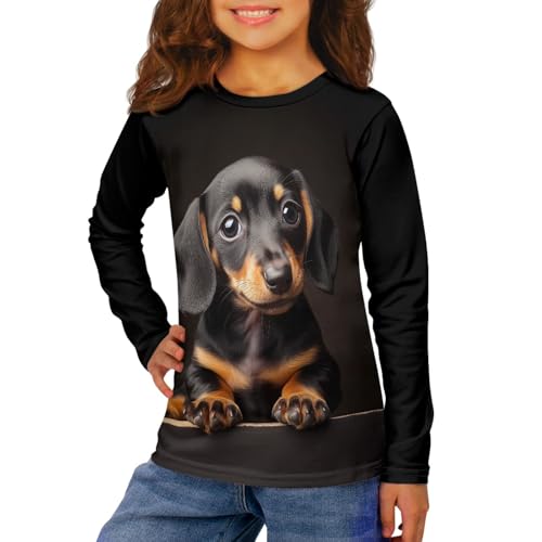 HUIACONG Kids Boys Crewneck T Shirt for Children Long Sleeve Tshirts for Girls3