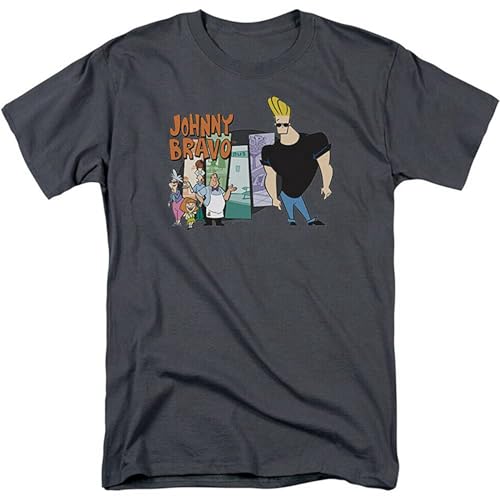 Image of Johnny Bravo and Friends Men T-Shirt Black M