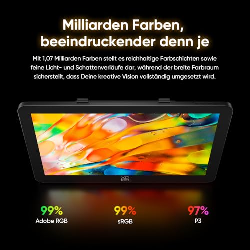 XPPen Artist Pro 27 (Gen 2) 4K UHD Grafiktablett mit Display 26.9 Zoll, 120Hz Zeichentablett 16384 Druckstufen X3 Pro Stift, 99% Adobe RGB, Calman Verified, Touch-Funktion, Ideal für Professional