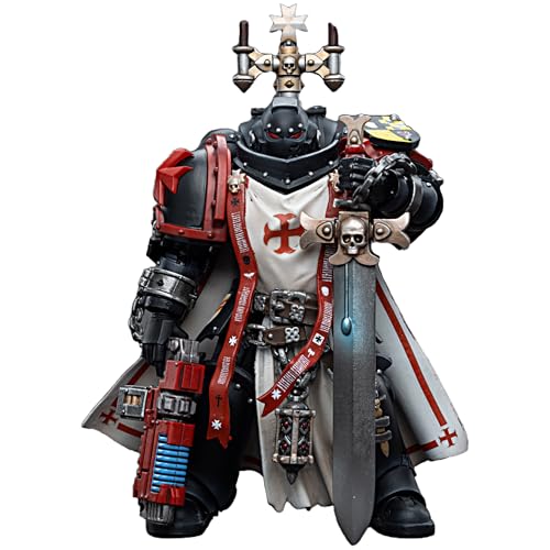 JOYTOY Warhammer 40k 1/18 Action Figure Black Templars Sword Brethren Brother Lombast Collectible Gifts,Toys for Kids 15+ and Adults 5-inch