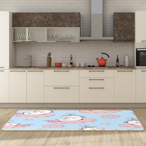Lot de 2 tapis de cuisine en forme de bébé licornes doux - 3