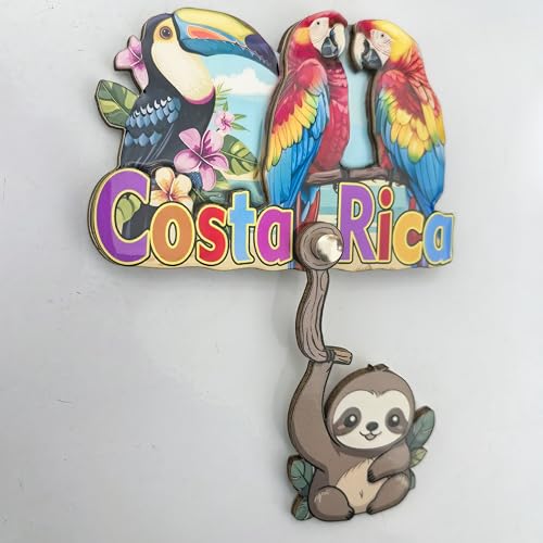 Imán decorativo para refrigerador Costa Rica con diseño tropical miniatura 5