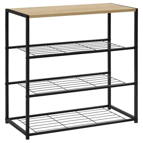 WOLTU SR0087 3-Tier Wooden Shoe Rack Cover