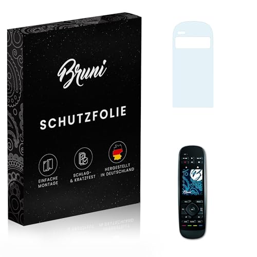 Bruni Screen Protector compatible with Logitech Harmony Touch/Ultimate One Protector Film, crystal clear Protective Film (2X)