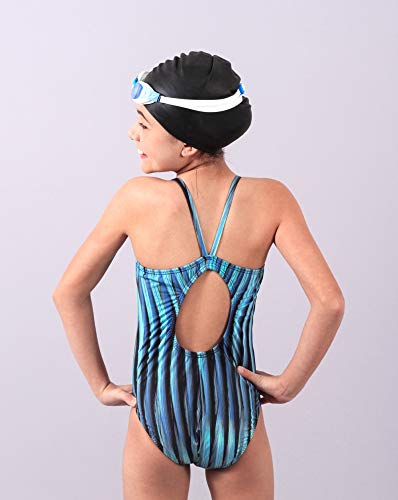 Fabíola Molina Maiô Infantil Para Natação 930, Azul, Tamanho M/M