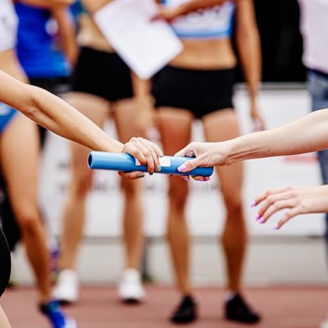 PATIKIL Relay Track Baton Aluminum Tube Field Running Race Stick Corrosion Resistant for Athletics Sport Game Practice Tool