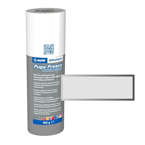 MAPEI Ultracare FUGA FRESCA 110 Grau Manhattan Polymerlack zur Renovierung der Farbe der Betonfugen, Grout Refresh Flasche 160 g.