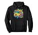 Colorful School Bus Pullover Hoodie