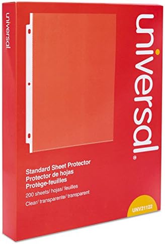 Standard Sheet Protector, Standard, 8.5 x 11, Clear, 200/Box