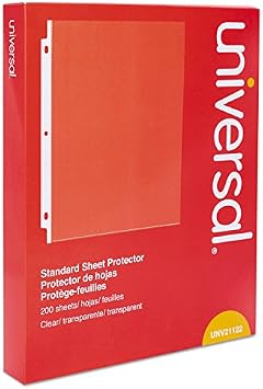 Standard Sheet Protector, Standard, 8.5 x 11, Clear, 200/Box