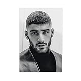 TONITOTA Singer Zayn-malik Canvas Poster | Retro Historical Black And White Photos | Bathroom | Office | Room Decor | Unframe 12x18inch