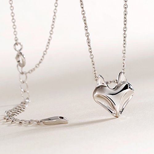 Jewever 925 Sterling Silver Fox Pendant Necklace for Women Cute Animal Jewelry for Mom Gifts3