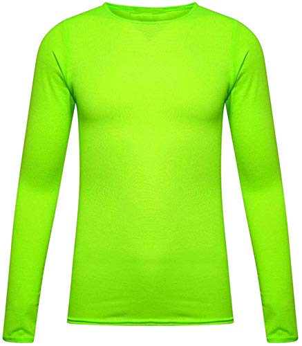 Image of Loxdonz Girls Plain Long Sleeve Scoop Neck T-Shirt Top Kids Basic Stretchy Top
