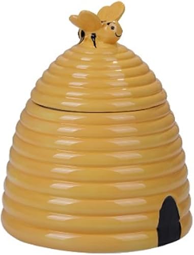 Pacific Giftware PT Honeybee Beehive - Tarro de almacenamiento de galletas de cerámica
