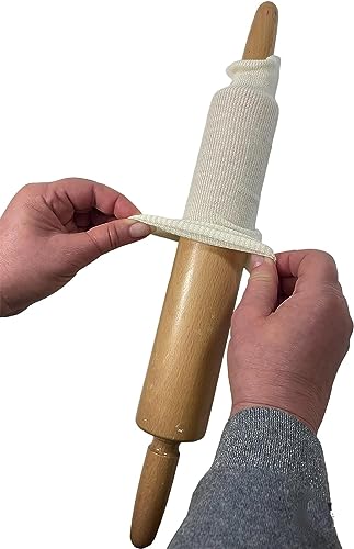 Regency Wraps Rolling Pin Cover for Non-Stick Dough Rolling, 100% Cotton Absorbs Excess Four So Pastries Come out Light and Flakey, 15" Pack of 5