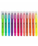 Mr. Pen- Highlighters, Gel Highlighter, Pack of 12, No Bleed Highlighter, Bible Highlighters, Sharpener, Highlighter Assorted Colors, Bible Study Highlighter, Bible Journaling Supplies, Bible Markers