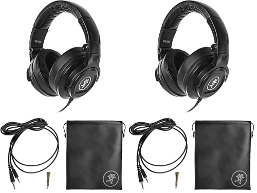 Image of Mackie MC Series Professional Foldable Monitoring Closed-Back Headphones (MC-250) (Pack of 2)