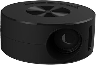 UKCOCO Mini Projector Small Projector Portable Mini Phone Projector Portable Mini Projector Wifi Projector Movie Projector Mini Pocket Projector Electronic Black Gift LED Speaker