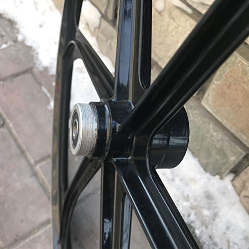 Cdhpower 26" Rear Mag Wheel Only For Rotary (Single And Multi-Speed) Flywheel,Aluminum Alloy Wheel Black Rear Wheel-66Cc/80Cc/Yd100 #TOP1