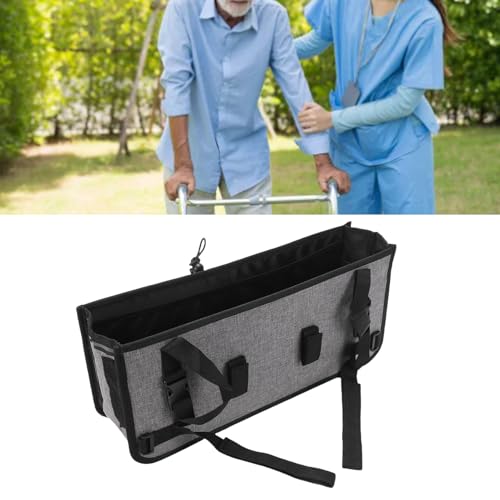 Panier de marcheur de grande capacité lavable et pliable pour déambulateur - 2