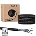 Produktbild RedStar24 50m Cat7 Erdkabel Verlegekabel Outdoor Lan Kabel Installationskabel Schwarz AWG23/1 CAT 7 S/FTP Ethernet Netzwerk 1000MHz geschirmtes Datenkabel Netzwerkkabel für Außenbereich UV-beständig