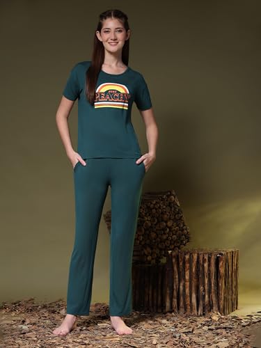 Image of B STORIES Women's Cotton Pyjama Set | Comfort and Relexed Nightsuit for Ladies