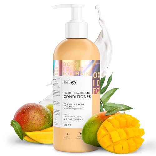 Acondicionador So!Flow Nutre y Suaviza - Formulado con Proteínas Hidrolizadas y Aloe Vera - Perfecto para Cabello de Porosidad Media Propenso al Frizz - Tu Ruta hacia un Cabello más Sedoso