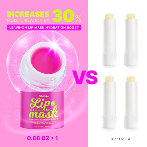 Sielkin Overnight Lip Mask Lip Butter Treatment: 24Hrs Hydrating Repair Balm Lip Sleeping Mask thumb #6