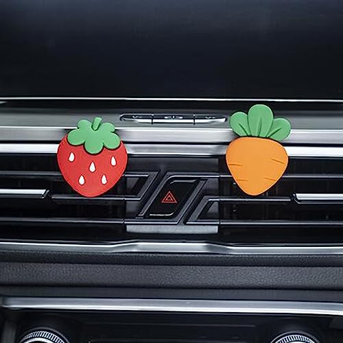 Image of 2 Pcs Strawberries Car Air Vent Clips Car Decorative Clip,Strawberries