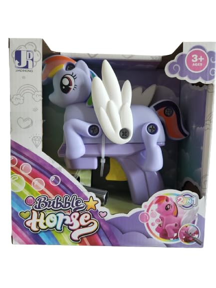 Unicorn Bubble Machine - Purple, Unicorn Bubble Gun For Girls | Handheld Bubble Machine For Kids | Unicorn Rainbow Bubble Gun | Unicorn Bubbles Party Favors | Princess Bubble Guns For Kids Ages 4-8