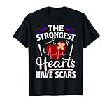 Esta camisa de sobreviviente de cirugía cardíaca es un gran regalo para personas que han sido sometidas a cirugía de corazón abierto, triple bypass, cateterismo cardíaco, trasplante de corazón, nacidas con defectos cardíacos, pero fueron salvadas por un increíble médico.