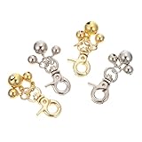 Toyvian 4Pcs Loud Pet Collar Bells for Dogs and Cats Sound Training Pendant Accessories DIY Key Chain Charms for All Pets