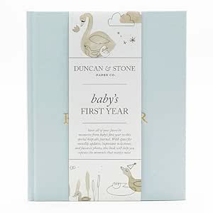 Amazon.com: Baby First Year Book - Heirloom Keepsake Baby Memory Book ...