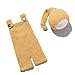 MINGYOU Newborn Romper Photography Crochet Outfits Boy with Long Tail Hat Baby Photo Knit Props Costume Girl Yellow