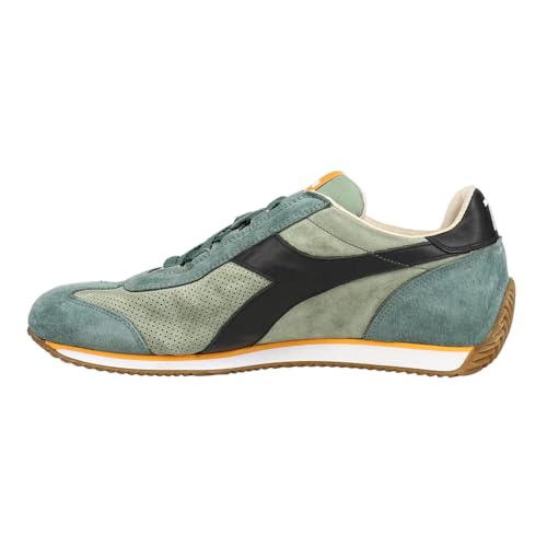 Diadora Mens Equipe Suede Sw Perforated Lace Up Sneakers Shoes Casual - Green3