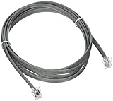 C2G / Cables to Go 09598 RJ12 6p6c Modular Cable Straight, Silver (7 Feet)