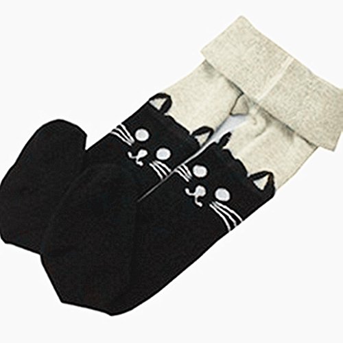 DreamHigh Girl's Black Cat Hosiery Long Cotton Overall Bottom Tights3