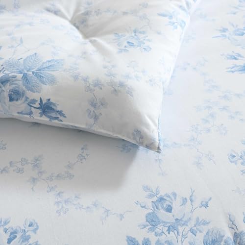 Parure de lit double en coton Laura Ashley bleu pour chaque saison