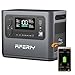 AFERIY 1200W Tragbare Powerstation, 1008Wh LiFePO4 & 1Std Schnellladung, 12 Ausgänge, UPS Funktion, Reine Sinuswelle 230V, APP Mobile Stromversorgung für Outdoors Camping, Garten & Notfall 2025 Neue