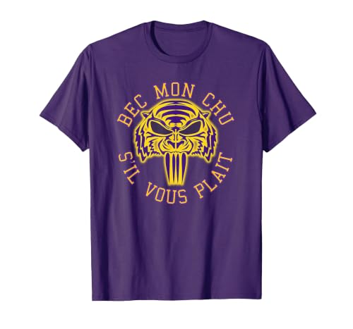 Cajun French Quote T-Shirt, Men, Purple, X-Large