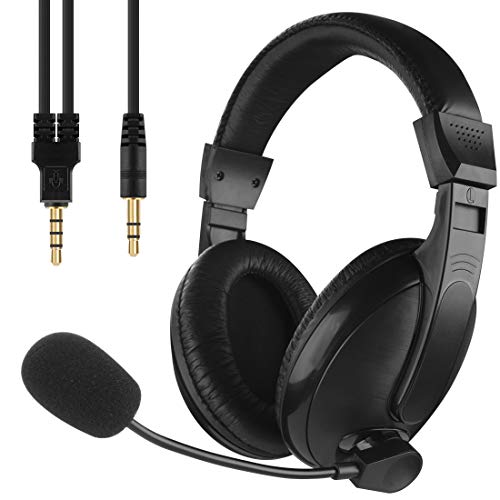 LinkIdea Stereo Headset with Microphone for Online Classes, Conference Calls, School Hearing Kids
