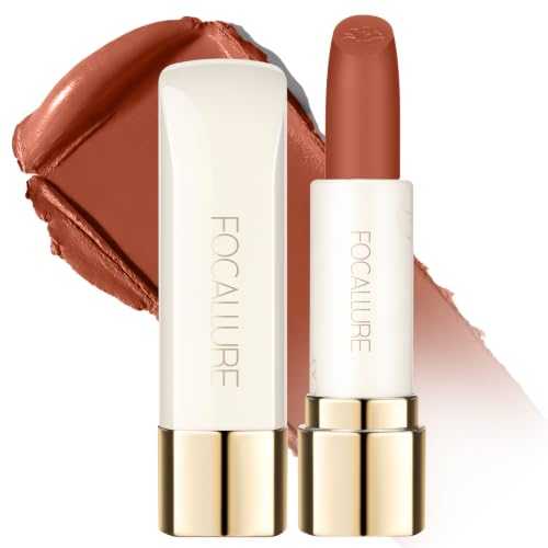 Image of FOCALLURE Matte Lipstick - Hydrating, Non-Drying, Full Coverage Nude 104